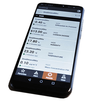 FeelPlace Data Service mobiles Gerät